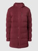 Pierre Cardin Steppjacke mit Kapuze - 'Futureflex' Bordeaux Rot