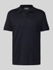 Strellson Poloshirt met ribboorden, model 'Clark' Donkerblauw