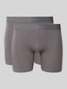 SLG Boxershort met logostitching in een set van 2 stuks, model 'Sloggi' Lichtgrijs