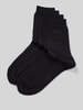 Esprit Socken  mit Label-Stitching im 4er-Pack Black