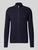 Tommy Hilfiger Strickjacke mit Logo-Stitching Marine