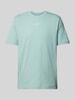 Marc O'Polo T-shirt met labelprint Oceaanblauw