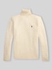 Polo Ralph Lauren Slim Fit Pullover aus Woll-Kaschmir-Mix Offwhite