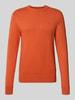 Tommy Hilfiger Regular Fit Strickpullover aus Baumwoll-Kaschmir-Mix Orange