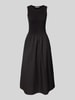 Christian Berg Woman Selection Midikleid in Ripp-Optik Black