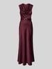Rinascimento Regular Fit Abendkleid aus Satin Bordeaux