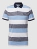 MCNEAL Poloshirt mit Streifenmuster Blau