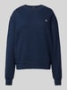 Tommy Hilfiger Sweatshirt met logostitching Marineblauw