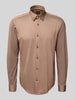 BOSS Slim Fit Businesshemd aus atmungsaktivem Material Sand