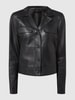 Oakwood Boxy Fit Lederjacke mit Reverskragen Modell 'Alina' Schwarz