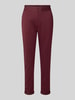 FREE/QUENT Slim fit stoffen broek met vaste boorden, model 'Nanni' Bordeaux