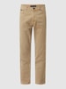 Colours & Sons Korte relaxed fit jeans met stretch  Beige