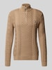 Tommy Jeans Regular fit gebreide pullover van zuiver katoen Beige