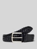 Marc O'Polo Flechtgürtel aus Leder Modell 'Clemens' Black