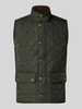 Barbour Slim Fit Weste mit Logo-Stitching Modell 'NEW LOWERDALE' Dunkelgruen