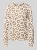 VILA Strickpullover aus Viskose-Mix Modell 'TIF' Beige