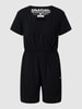 ALIFE & Kickin Playsuit van viscose, model 'Hella' Zwart