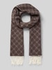 JOOP! COLLECTION Cornflower Schal aus Baumwoll-Mix Dunkelbraun