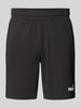 PUMA PERFORMANCE Regular Fit Sweatshorts mit Label-Print Black