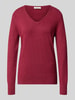 Christian Berg Woman Regular fit sweatshirt van met viscose Donkerrood gemêleerd