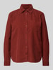 Gant Regular fit corduroy blouse met borstzak Bordeaux