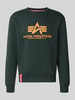 Alpha Industries Regular Fit Sweatshirt aus Baumwoll-Mix mit Logo-Print Petrol