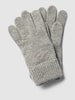 Gant Handschuhe mit Label-Stitching Mittelgrau Melange
