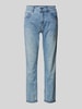 Angels Boyfriend Jeans im Destroyed-Look mit Ziersteinbesatz Hellblau