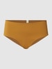 Mymarini Bikini-Slip mit Label-Detail Modell 'CHEEKY SHORTS' Dunkelgelb