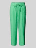 Toni Dress Regular fit stoffen broek met verkort model, model 'Pia' Appeltjesgroen
