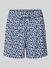 Esprit Shorts mit floralem Muster Modell 'CALUSA' Dunkelblau