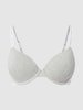 CK One Push-up-BH mit Logo-Bund  Hellgrau meliert