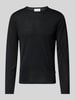 Casual Friday Pullover van wolmix Zwart