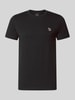 Paul Smith Regular Fit T-Shirt aus reiner Baumwolle Metallic Black