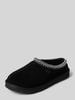 UGG Hausschuhe aus Leder mit Label-Detail Black