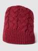 Seeberger Beanie mit Zopfmuster Modell 'Beanie mit Zopfstrickmuster' Pink