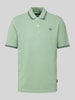 bugatti Poloshirt met contrastgarnering Lichtgroen