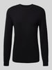 MCNEAL Strickpullover mit Rundhalsausschnitt Black