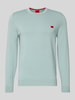 HUGO Regular fit gebreide pullover van puur katoen, model 'SAN CASSIUS' Mintgroen