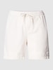 Knowledge Cotton Apparel Shorts met elastische band Steengrijs