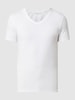 Casual Friday T-shirt met stretch, model 'Lincoln' Wit