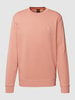 BOSS Orange Sweatshirt met labelpatch, model 'Westart' Lichtrood