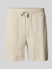 Only & Sons Loose fit korte broek met structuurmotief, model 'TEL' Beige