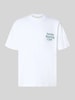 ANOTHER COTTON LAB T-shirt z nadrukiem i okrągłym dekoltem Biały