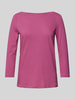 Tom Tailor Regular Fit Langarmshirt mit 3/4-Arm aus Bio-Baumwolle Pink