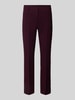 MAC Slim Fit Stoffhose mit Leistentaschen Modell 'Annalena' Aubergine