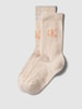 Calvin Klein Jeans Sokken met labeldetails in een set van 2 paar Beige