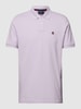 MCNEAL Poloshirt met merkstitching Paars