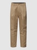 Drykorn Stoffen broek met bandplooien, model 'chasy' Beige