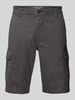 Tom Tailor Regular Fit Cargoshorts aus Baumwoll-Elasthan-Mix Anthrazit